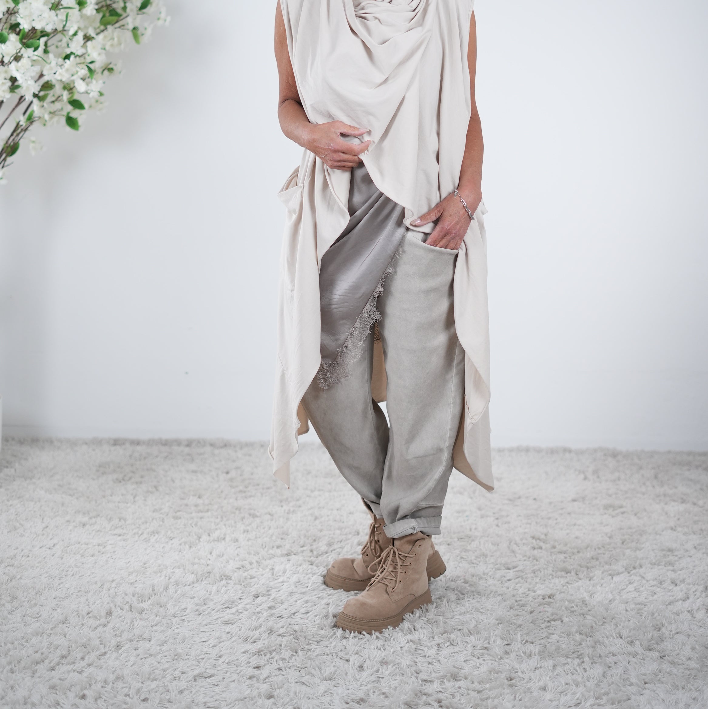 Weste mit Schalkragen