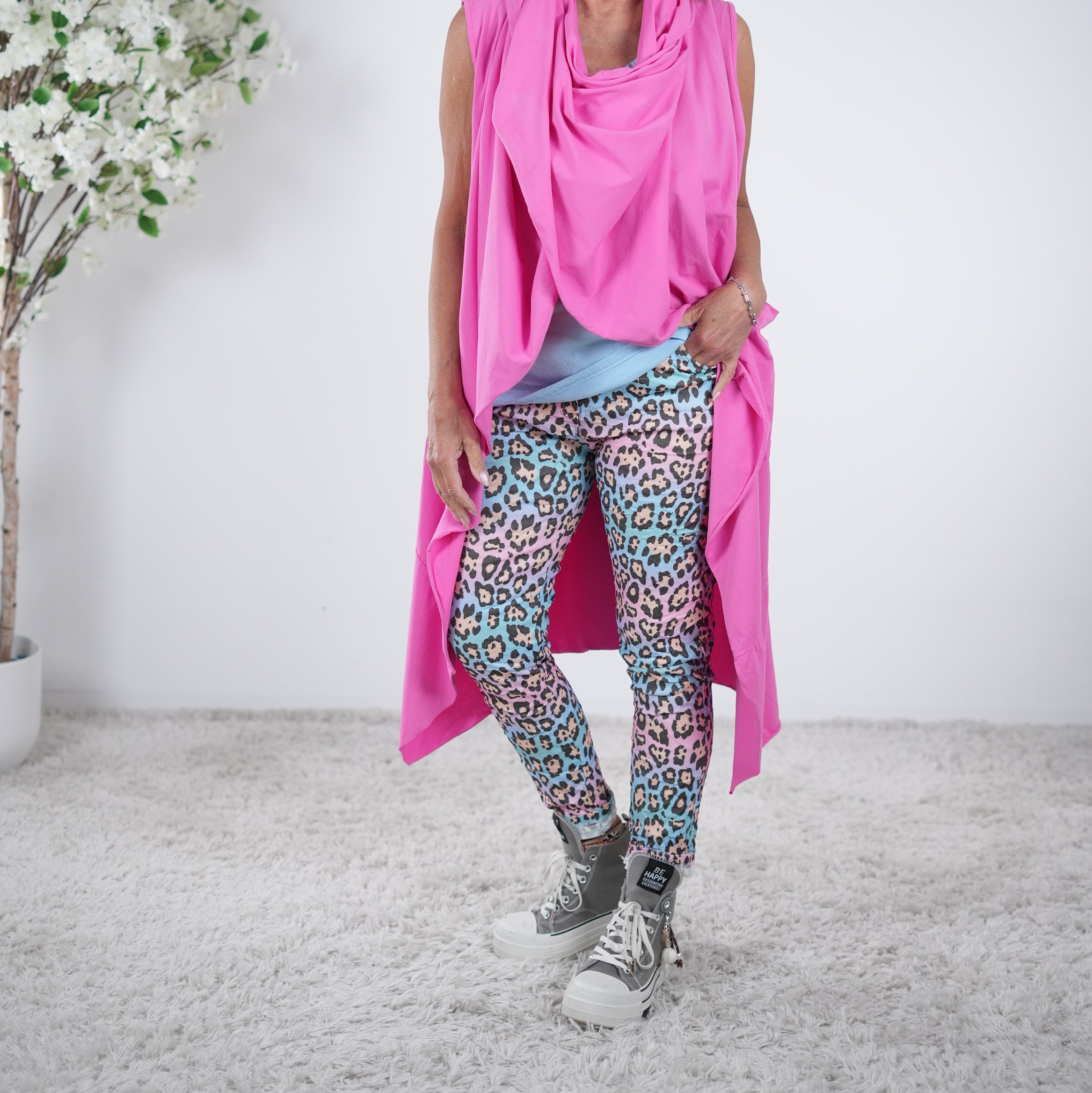 Weste mit Schalkragen One Size (ca bis Gr. 46) Pink