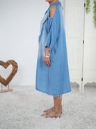 Luftiges Kleid im Jeans Look