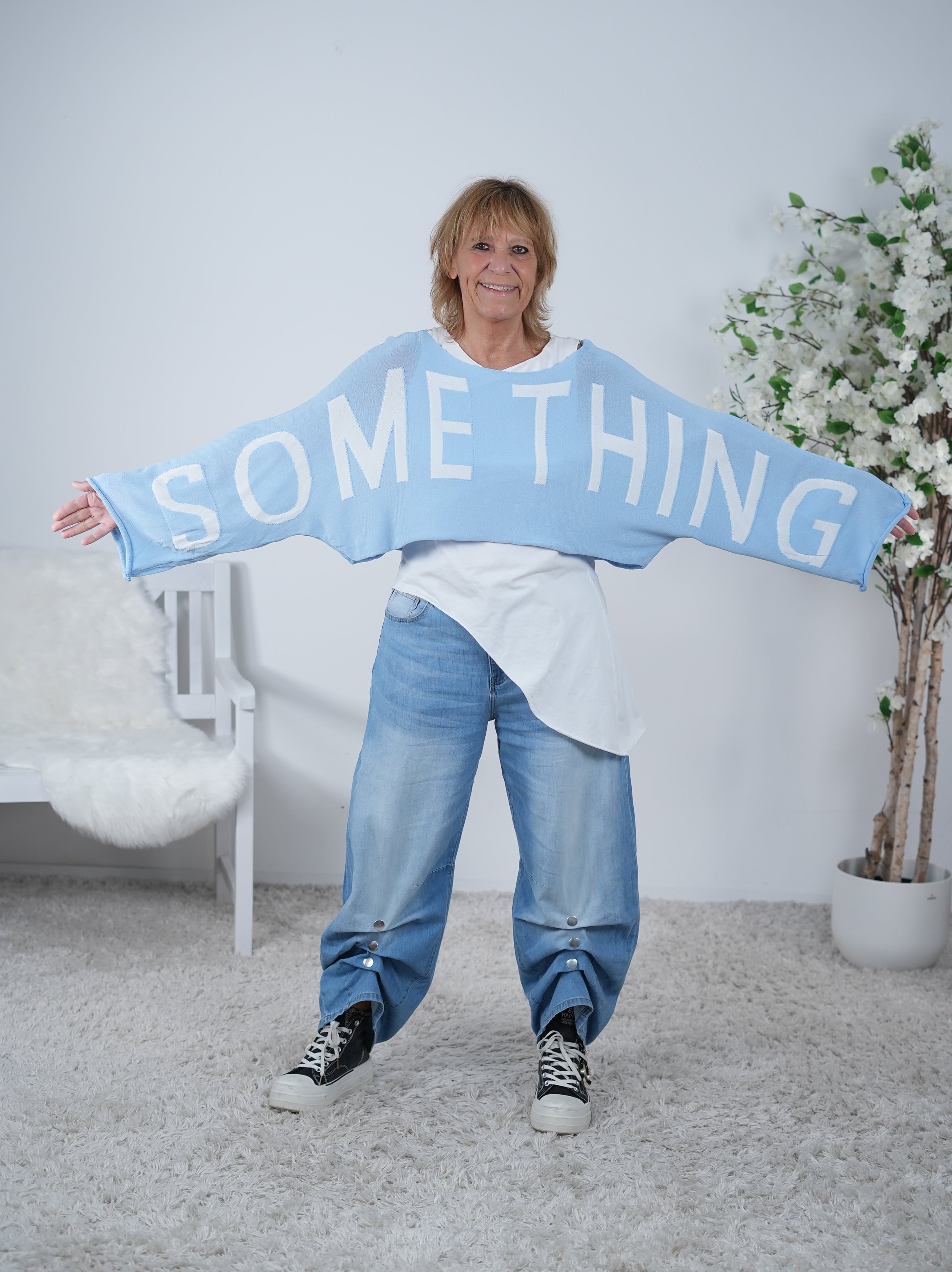 Cropped Sommerstrick Pulli