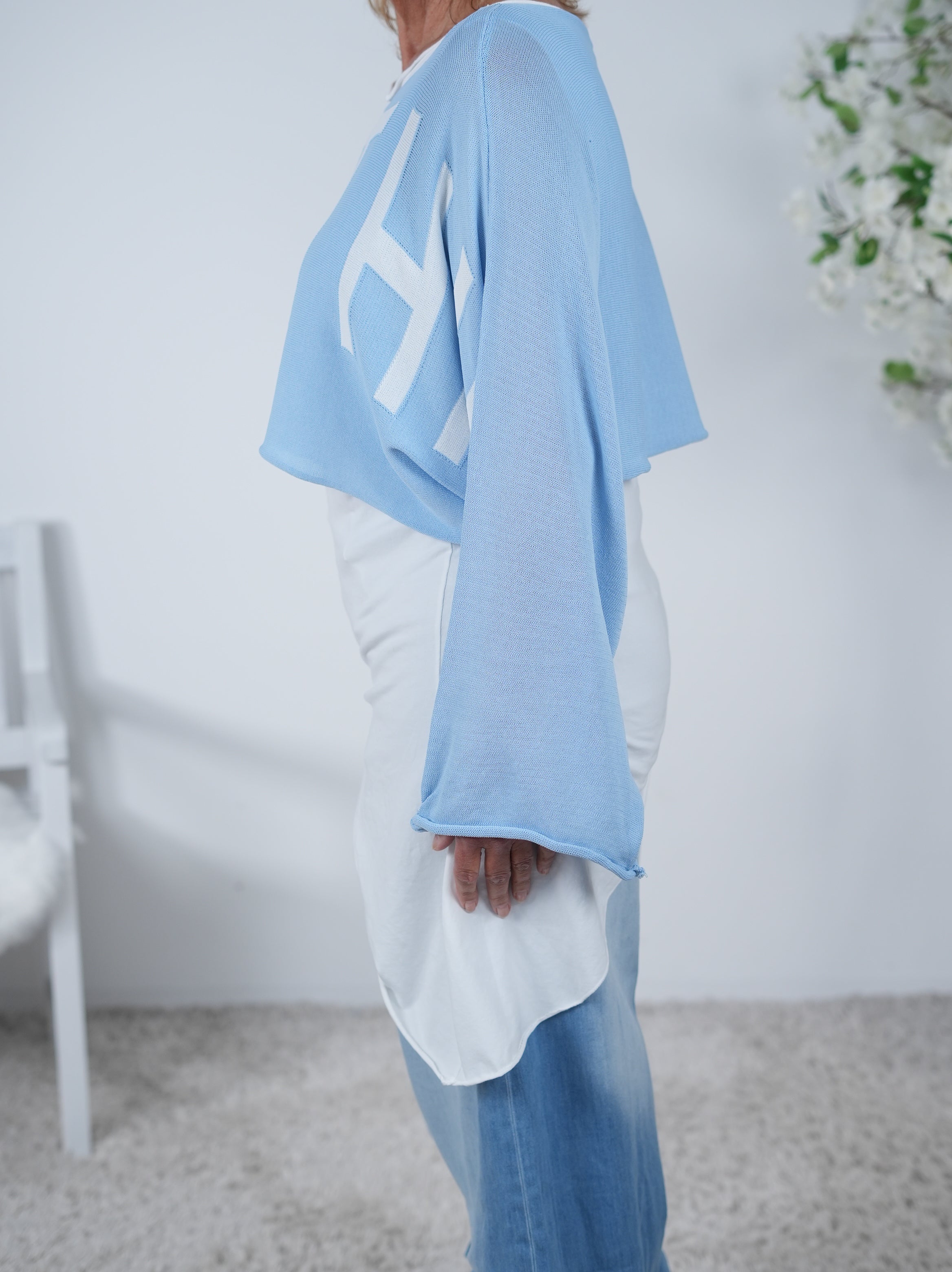 Cropped Sommerstrick Pulli