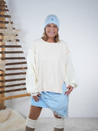 Leichtes Sweaty mit Strickärmeln