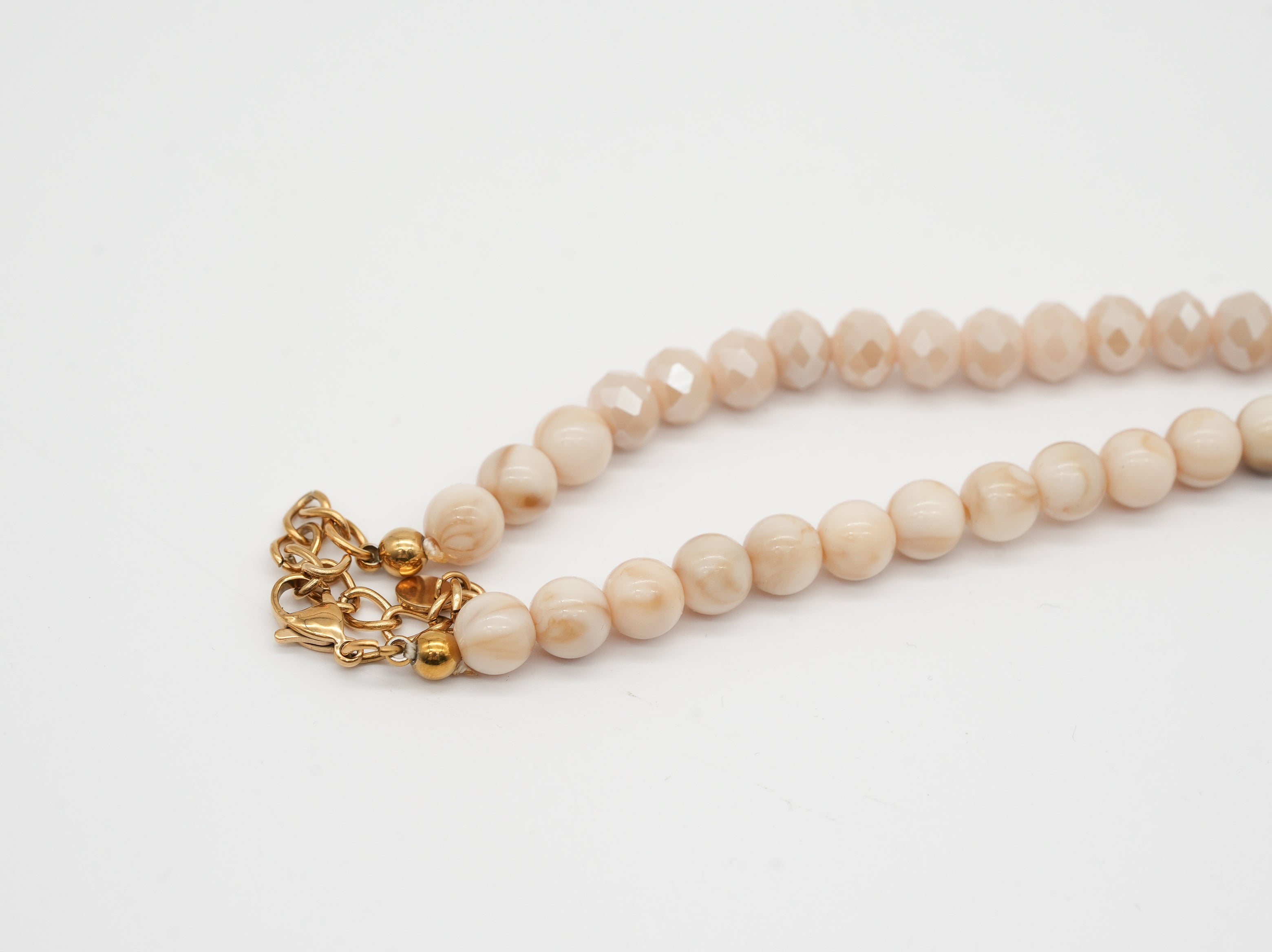 Modeschmuck Kette mit Herz in Natur Tönen
