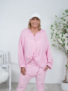 weite Musselin Bluse im Leo Look Einheitsgröße (ca Gr. 40 "oversize"-46) Rosa