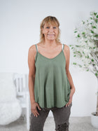 Top mit Spaghetti Trägern