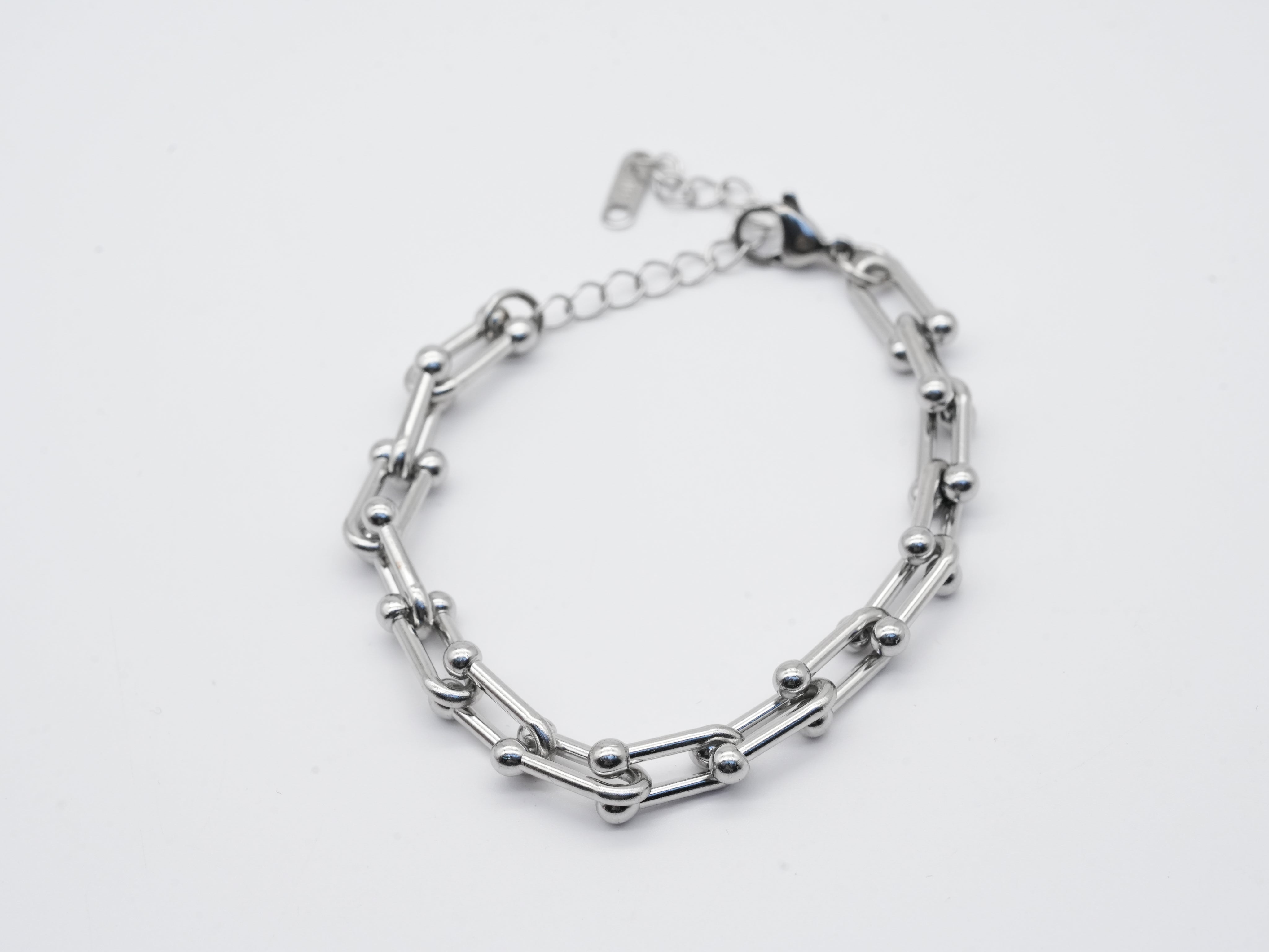 Edelstahlarmband mit Gliederdesign