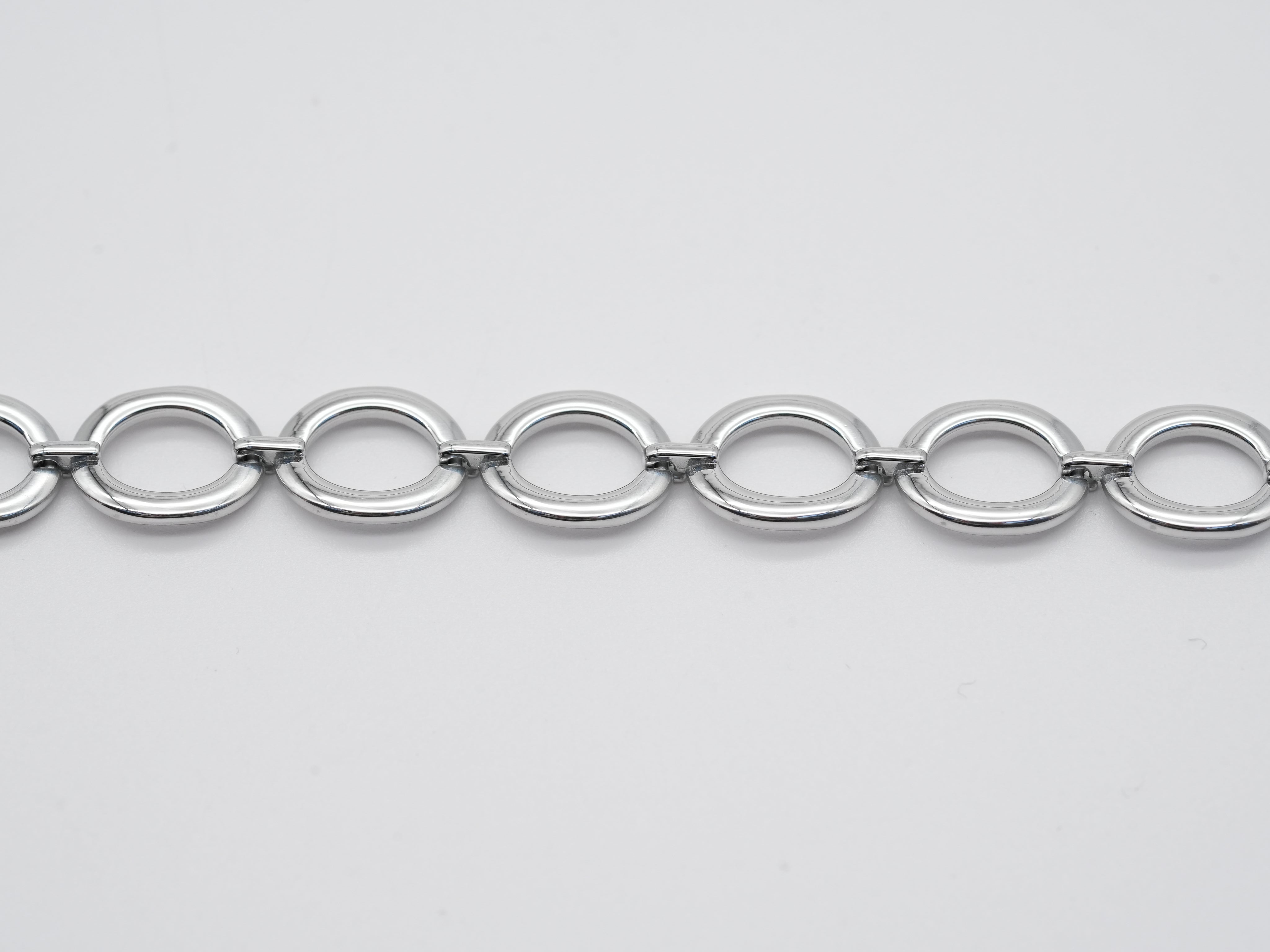 Edelstahlarmband mit ovalen Gliedern