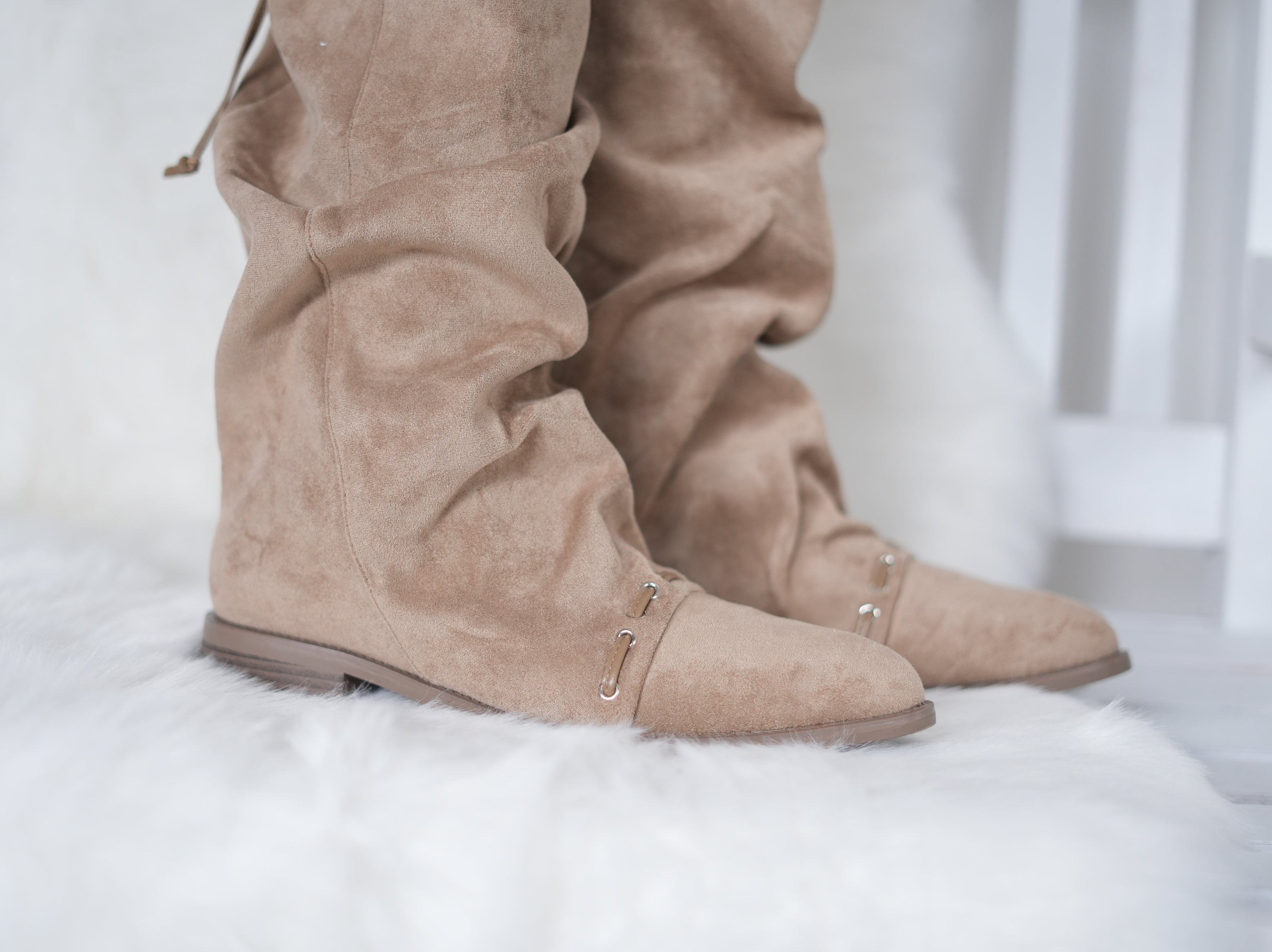 Sommerstiefel mit Boho Vibe, beige