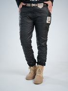 Kunstlederjogpant ~denim~