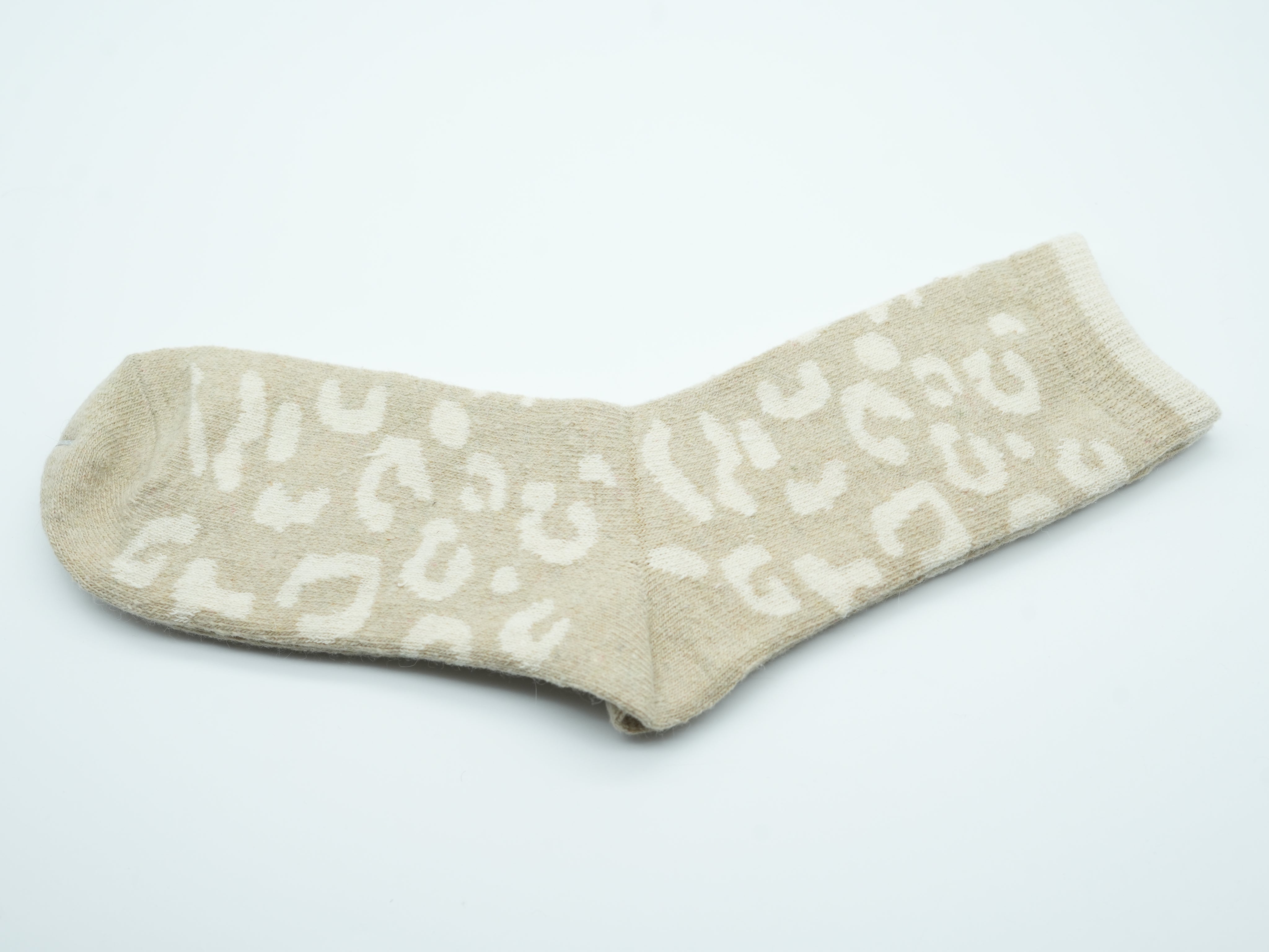 Socken ~leo~ Vanille Beige