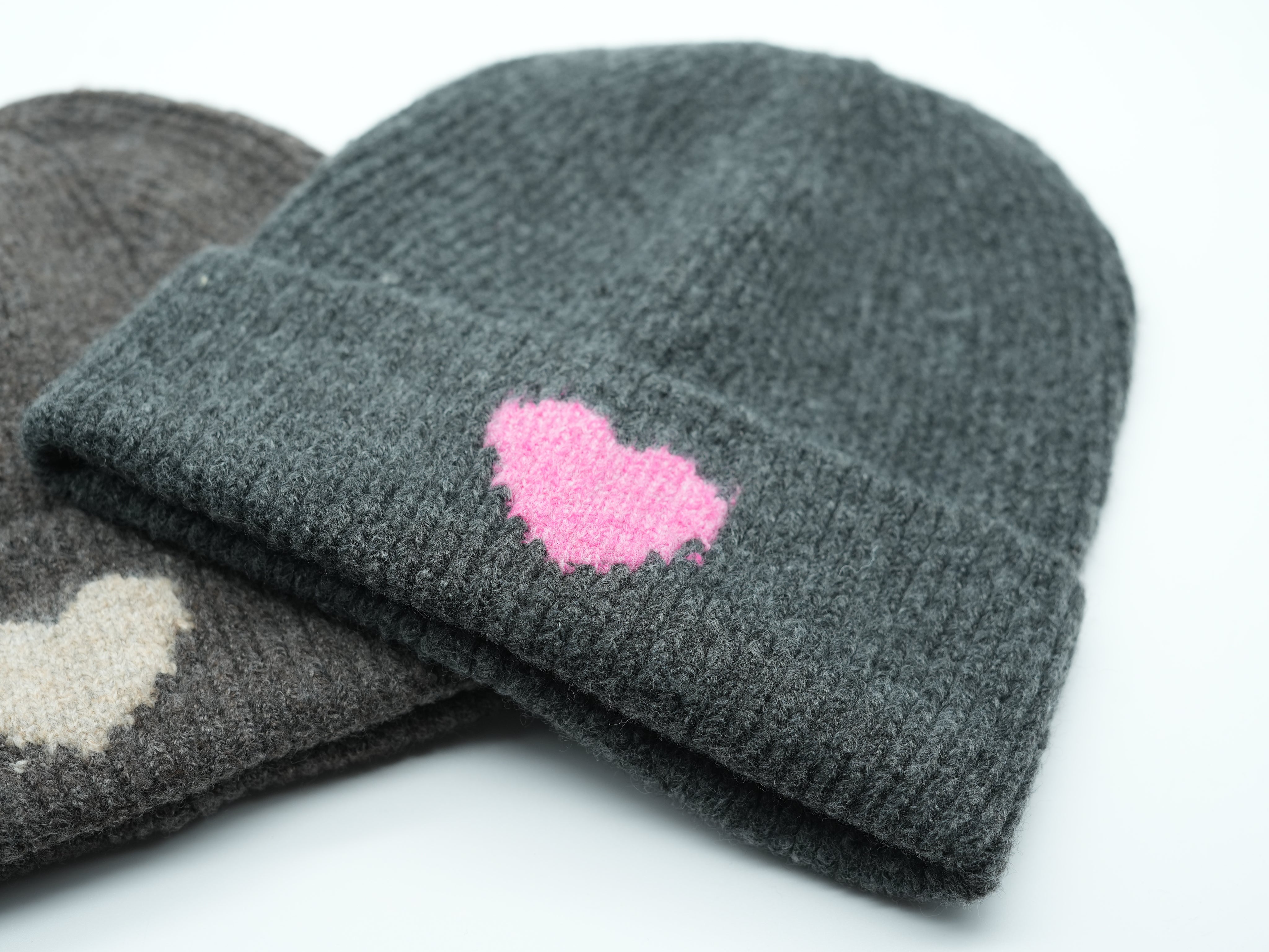 Mütze ~heart~ Anthrazit