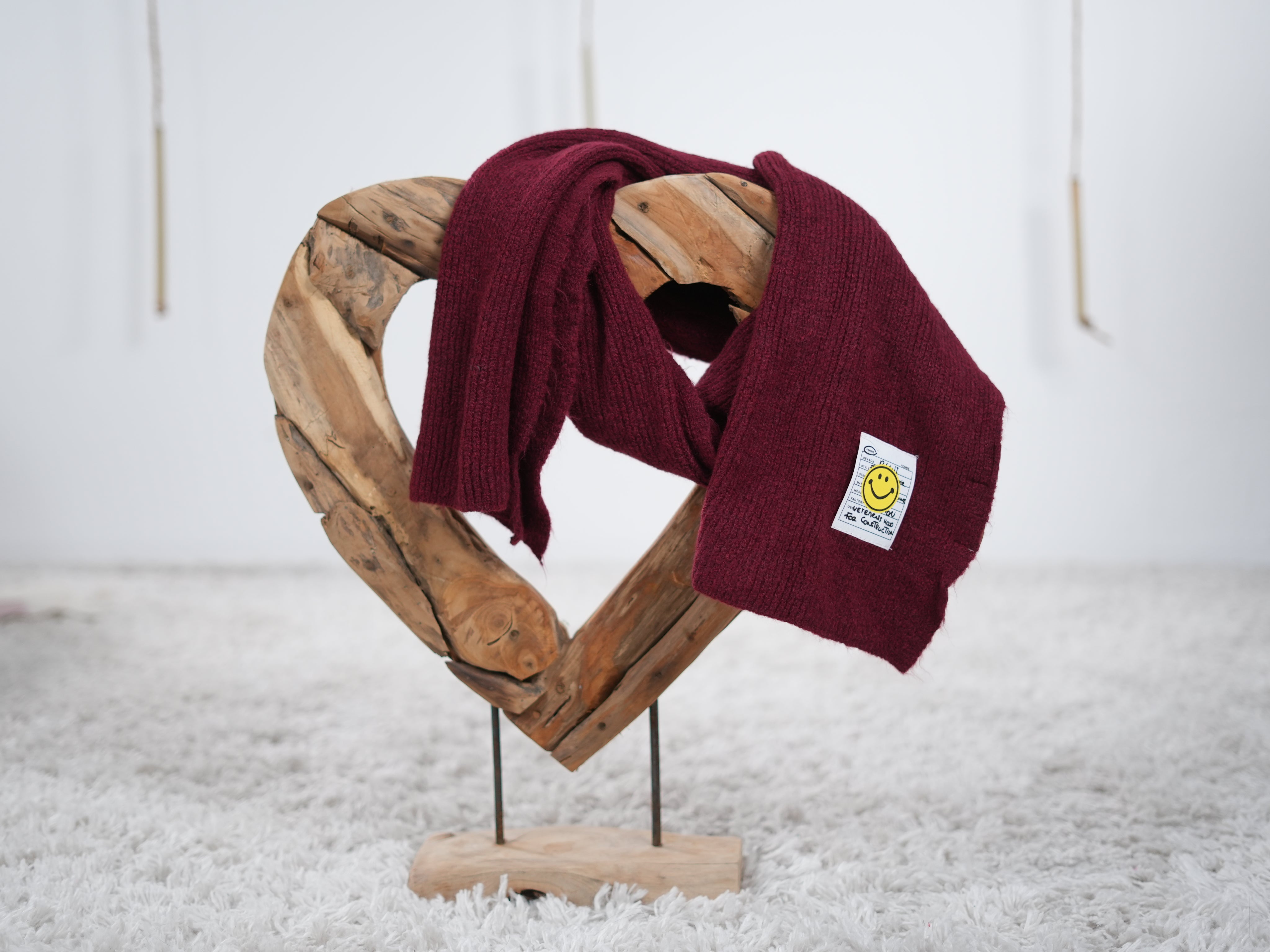 Schal mit Smiley Patch