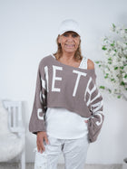 Crop Pulli aus Strick