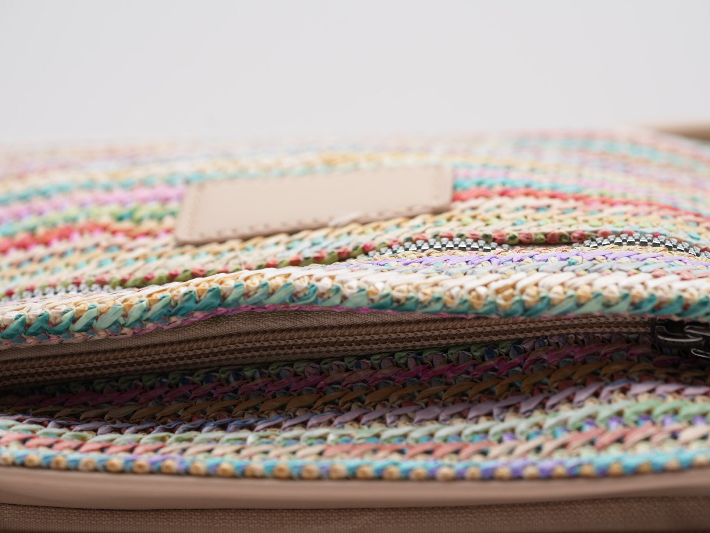 Geflochtene Crossbag mit Fransen Detail