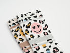Socken im Leo Look mit Smiley Motiv
