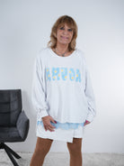 oversized Sweaty mit "Amour" Schriftzug