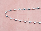 Niedliche Edelstahl-Kette mit kleinen Herzen