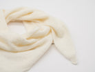 Weicher Dreiecksschal, Nickituch Wollweiß