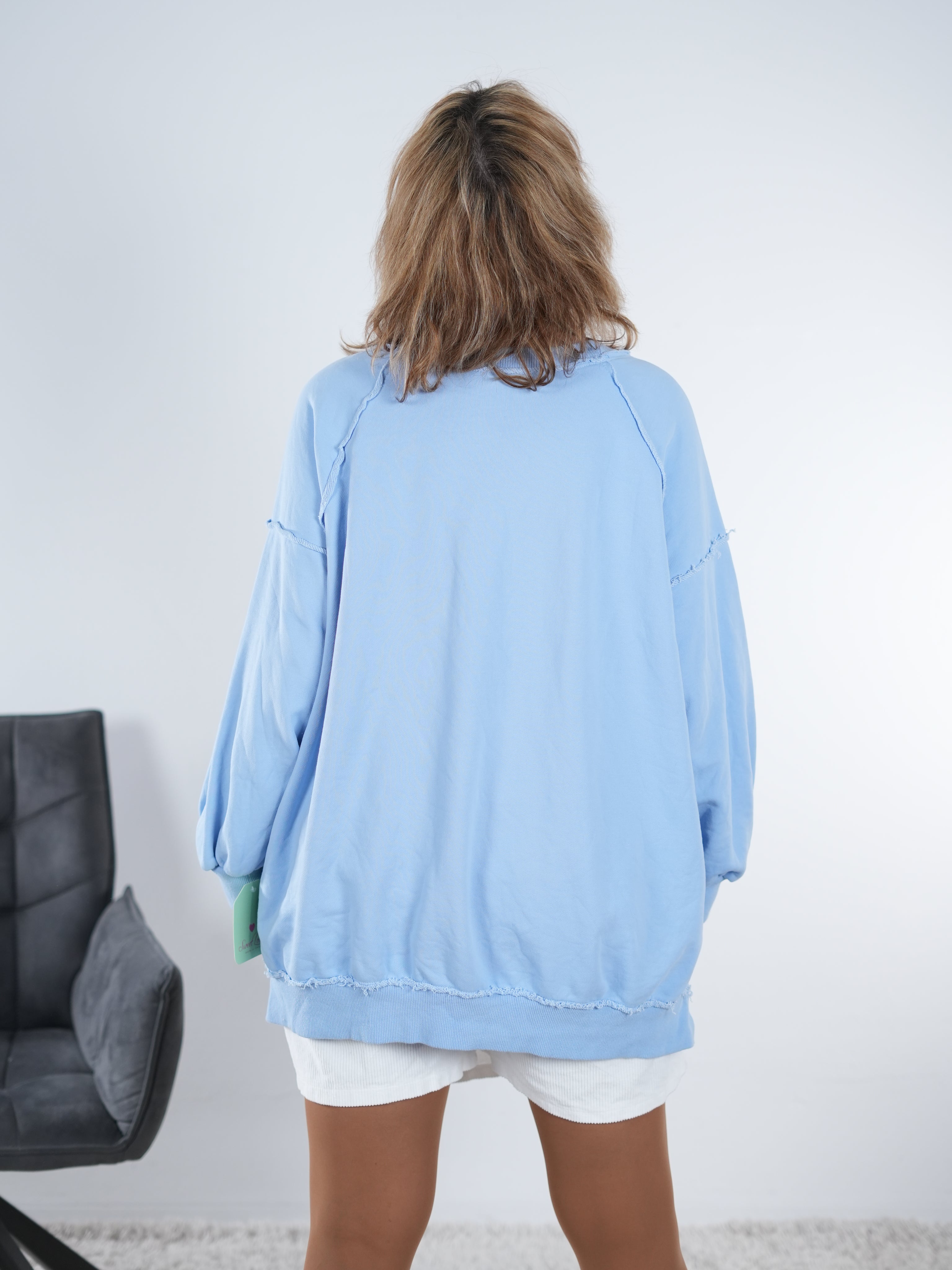 oversized Sweaty mit "Amour" Schriftzug