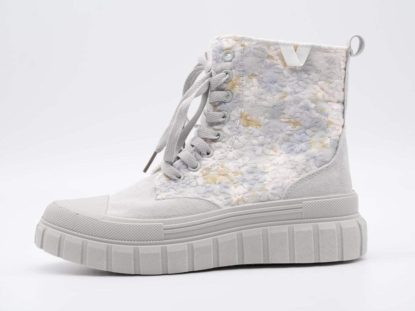 Süße Boots mit Blümchen Stickerei