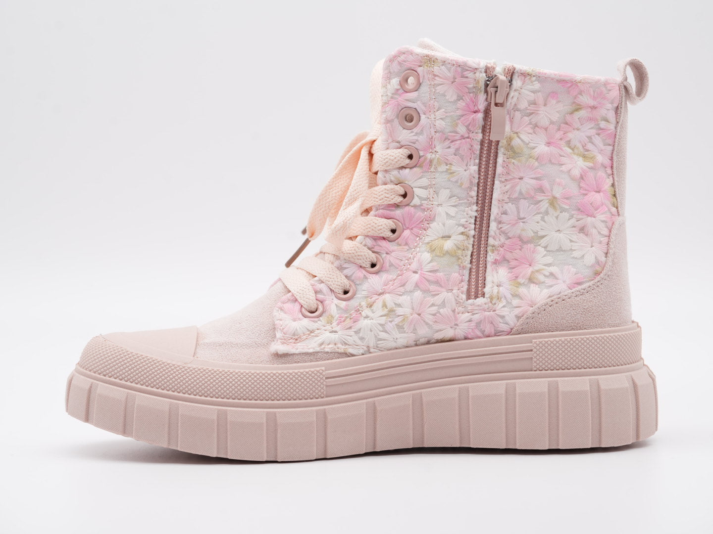 Süße Boots mit Blümchen Stickerei