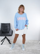 oversized Sweaty mit "Amour" Schriftzug