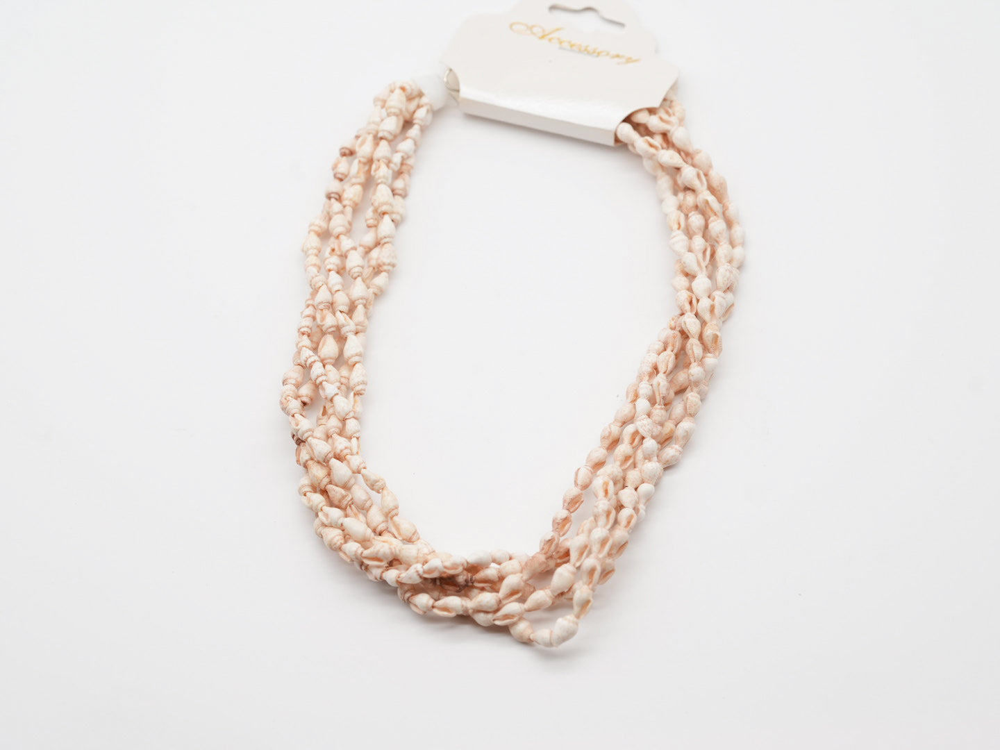 boho Kette aus kleinen Muscheln Camel