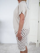ausgefallenes Shirt mit diagonaler Naht