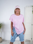 ausgefallenes Shirt mit diagonaler Naht