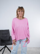 Basic langarm Shirt in verschiedenen Farben