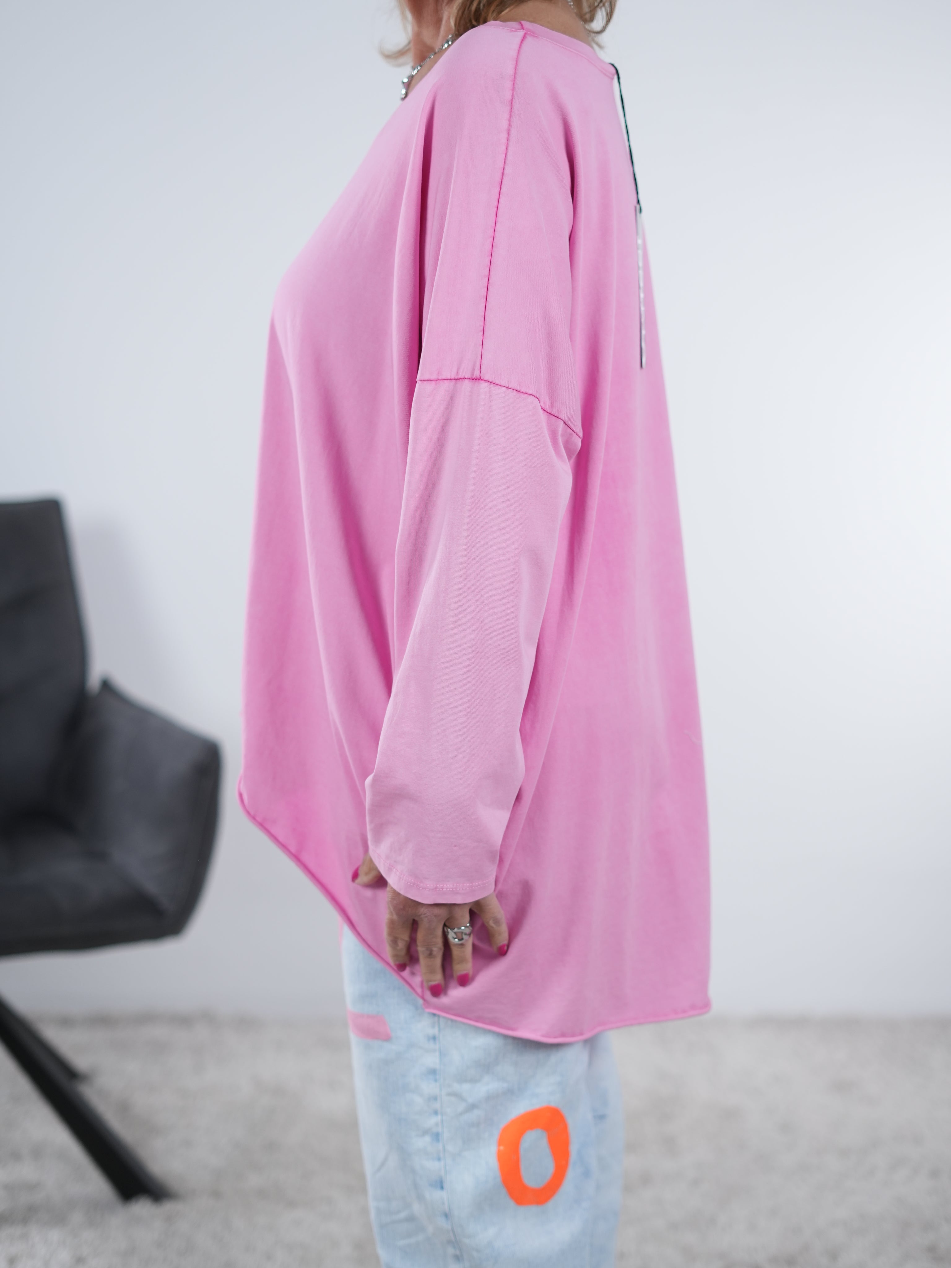 Basic langarm Shirt in verschiedenen Farben