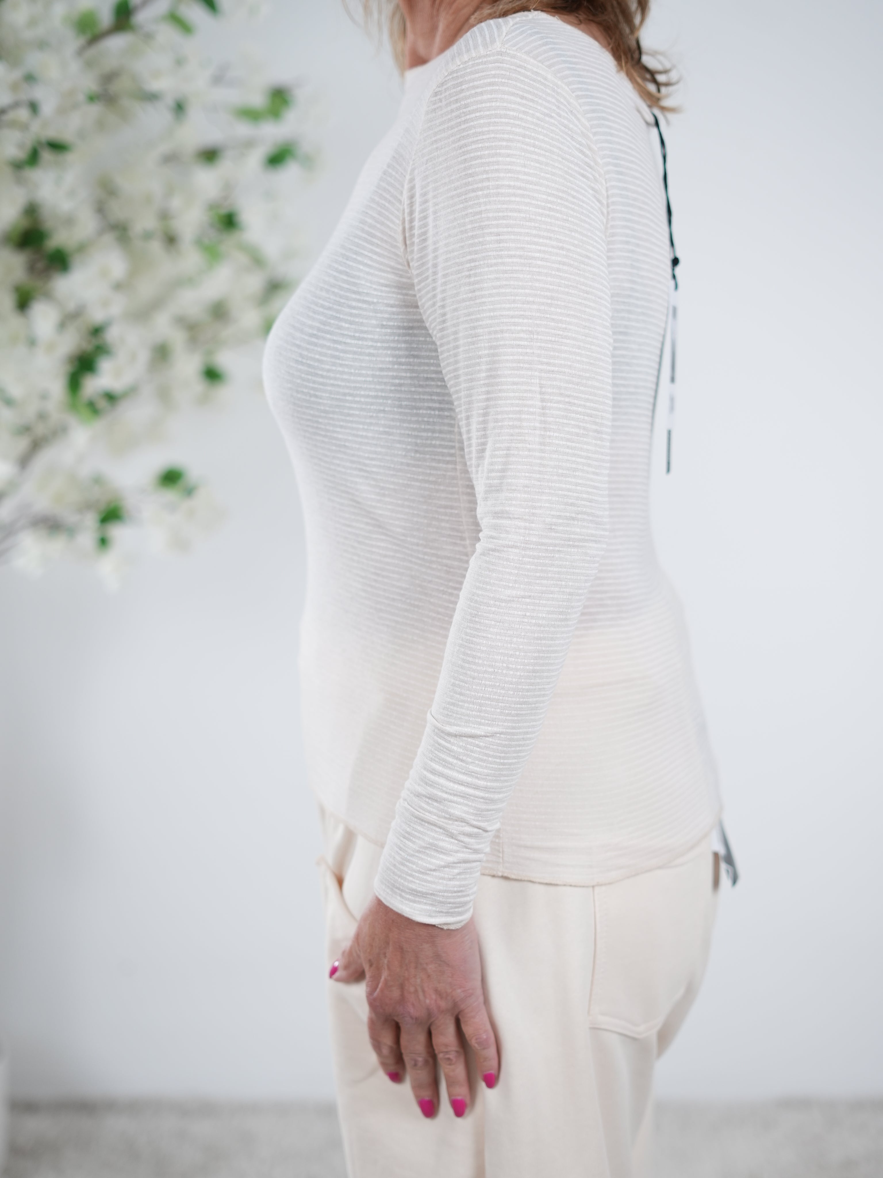 Basic Longsleeve, gestreift