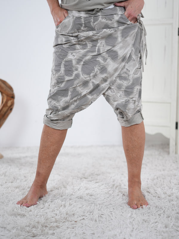 Batik Joggy mit Überwurf Taupe