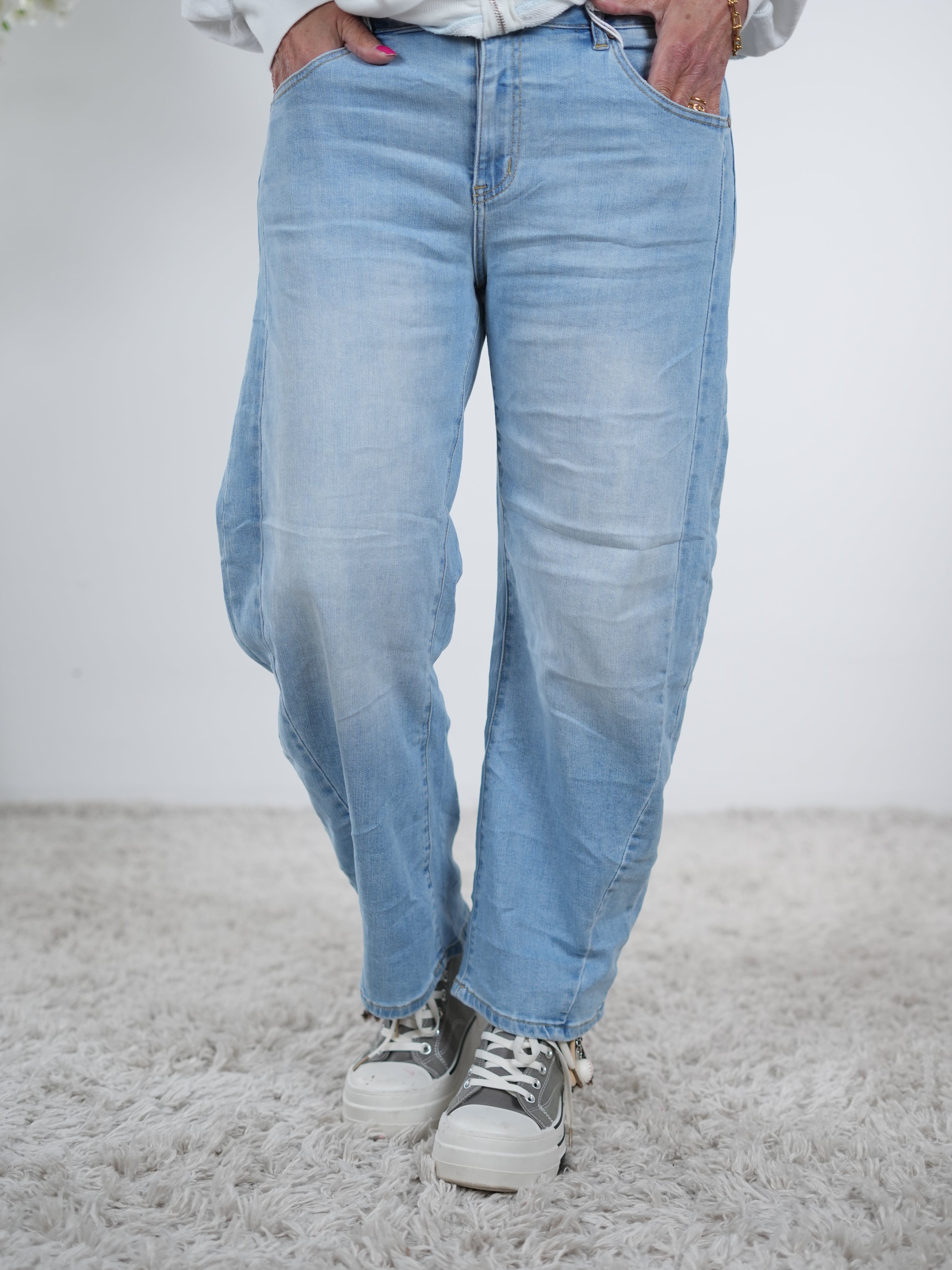 Bequeme Bottle Jeans, denim