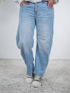 Bequeme Bottle Jeans, denim