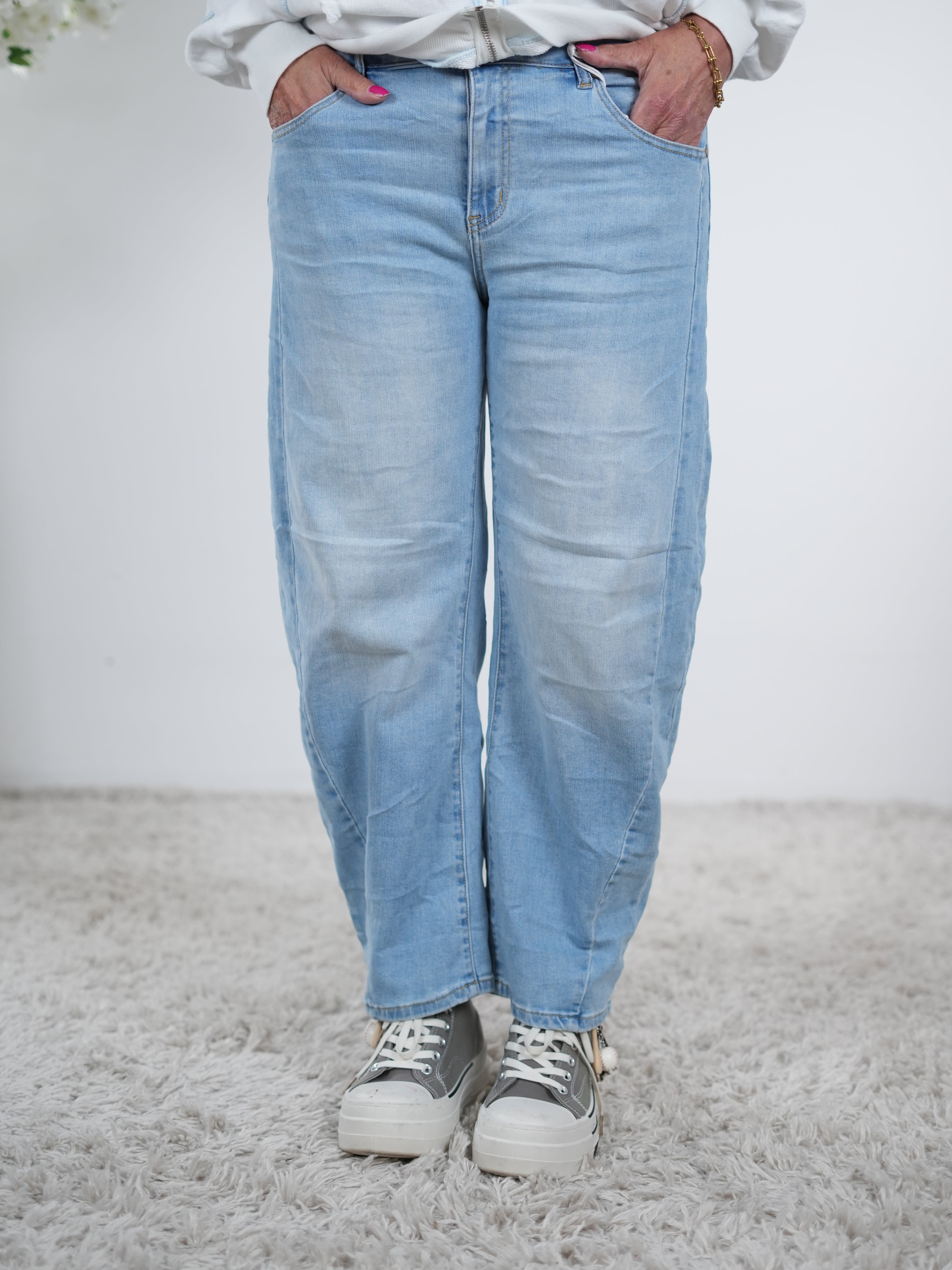 Bequeme Bottle Jeans, denim