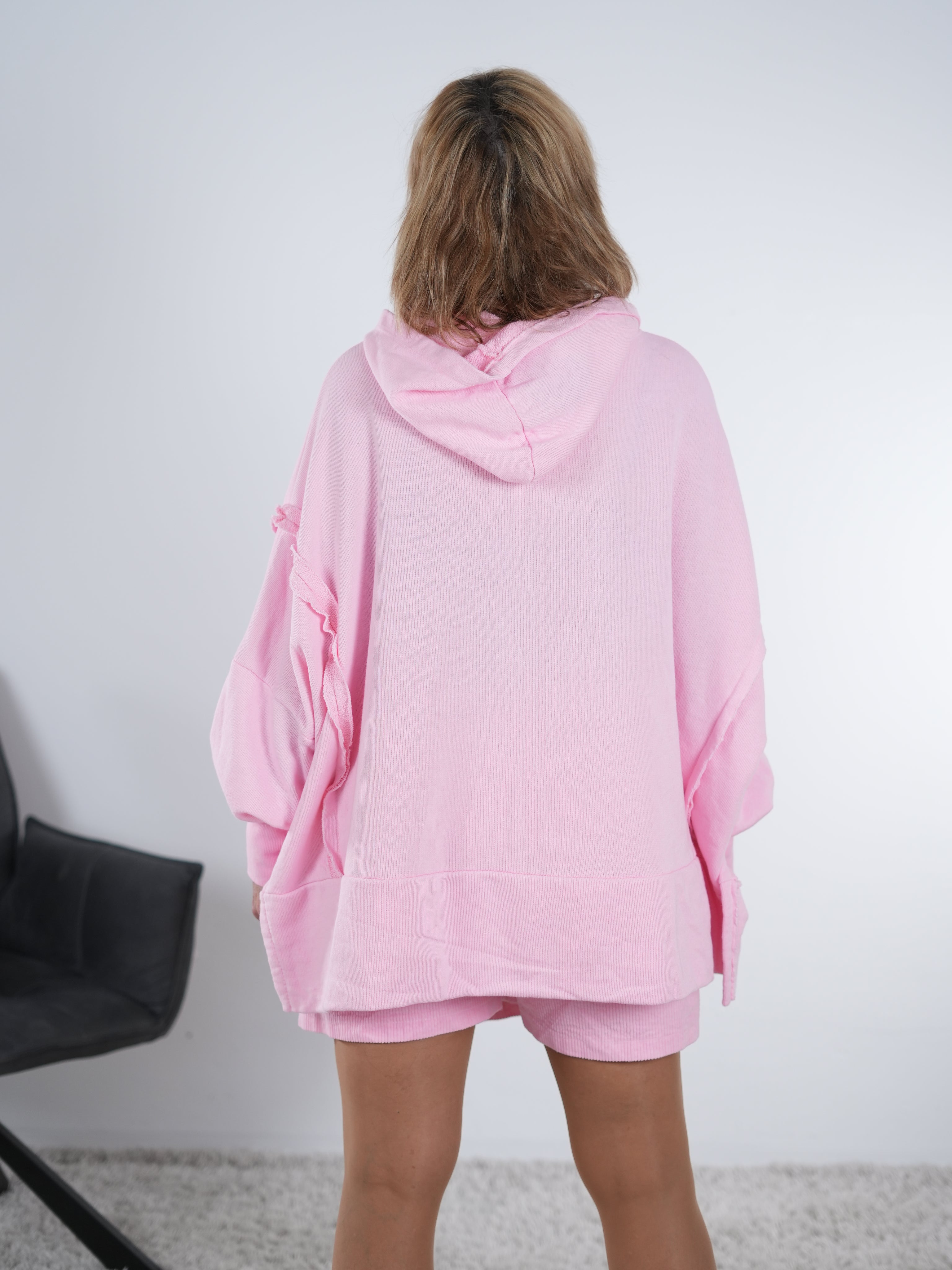 bequemer oversized Hoody mit "Rock and Love" Schriftzug