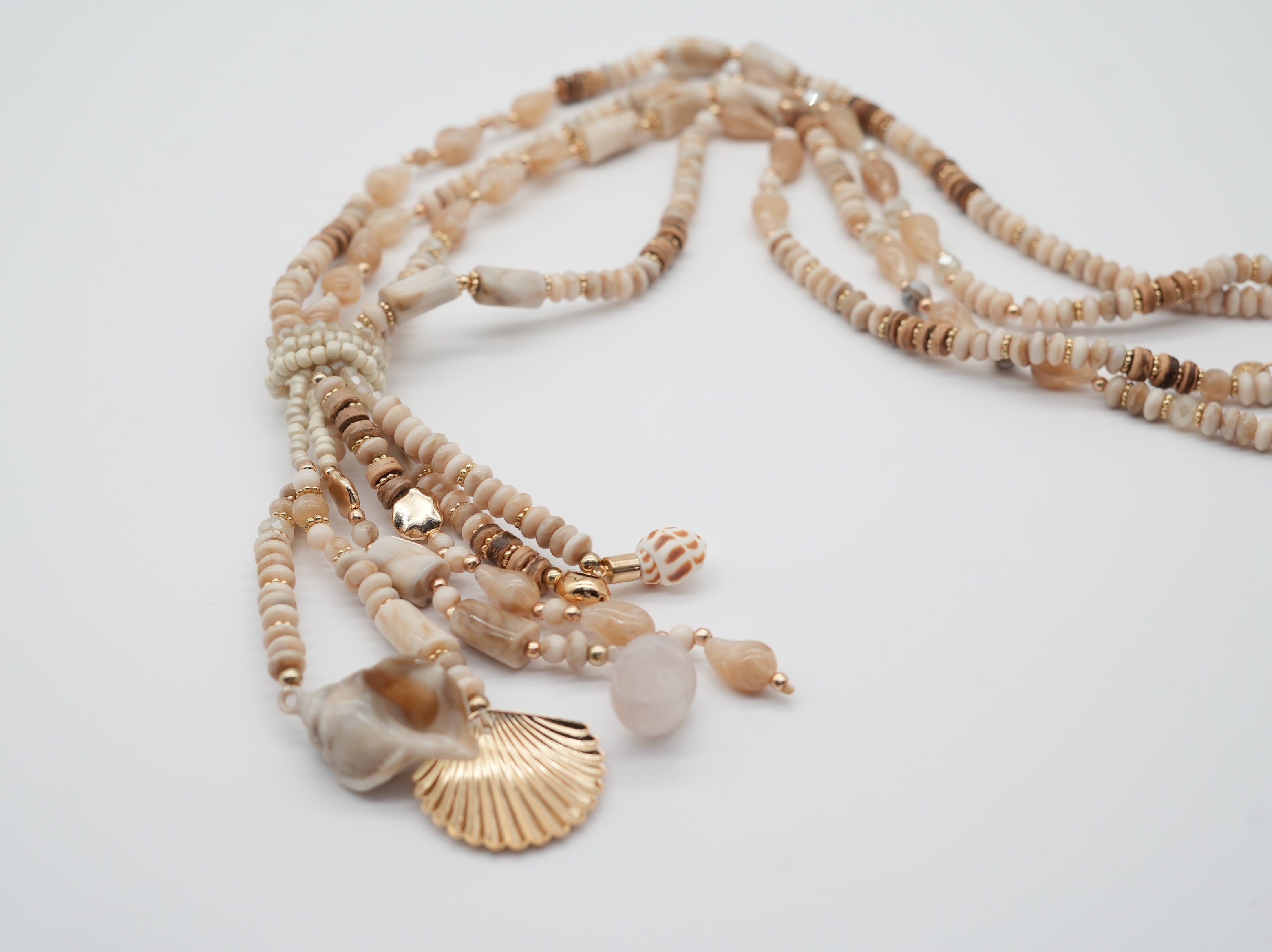 Boho Kette mit Strand Motiven