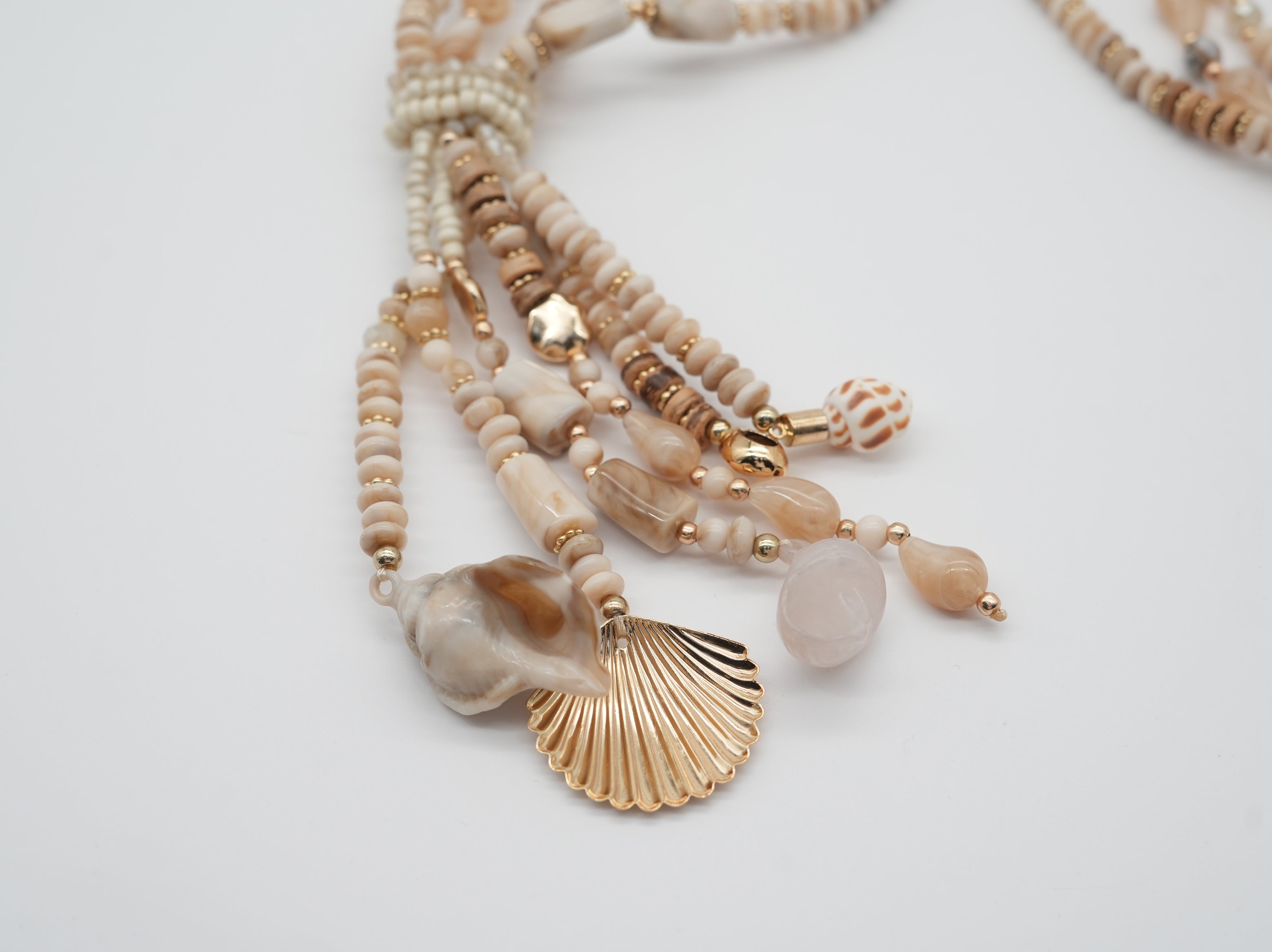 Boho Kette mit Strand Motiven