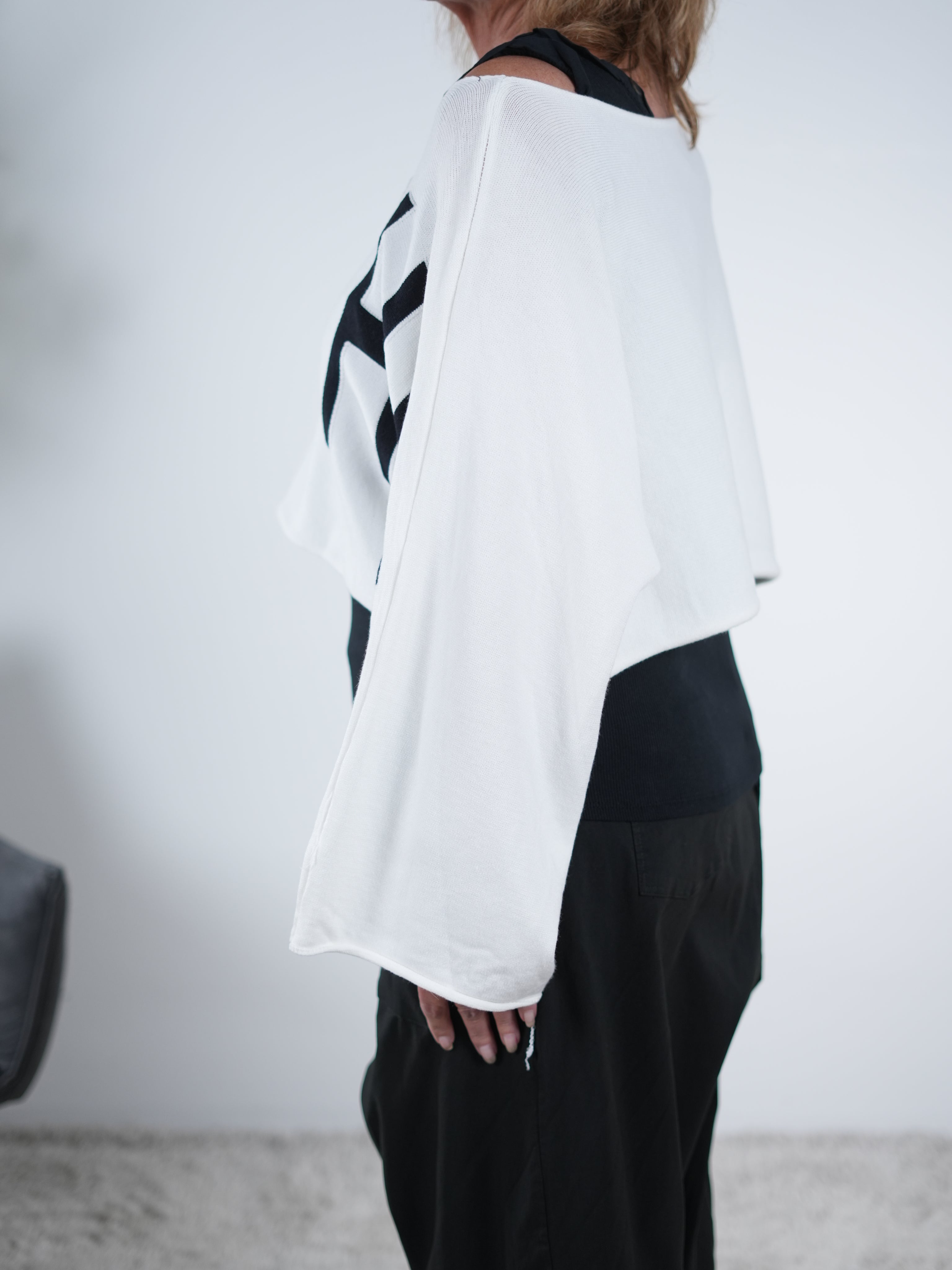 Crop Pulli aus Strick