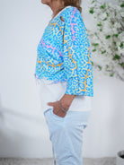 Crop Shirt im Leo Look