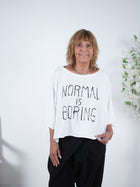 Crop Shirt mit Statement Schriftzug