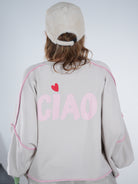 Crop Sweaty mit bunten Außennähten