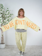 Crop Sweaty "to be continued"