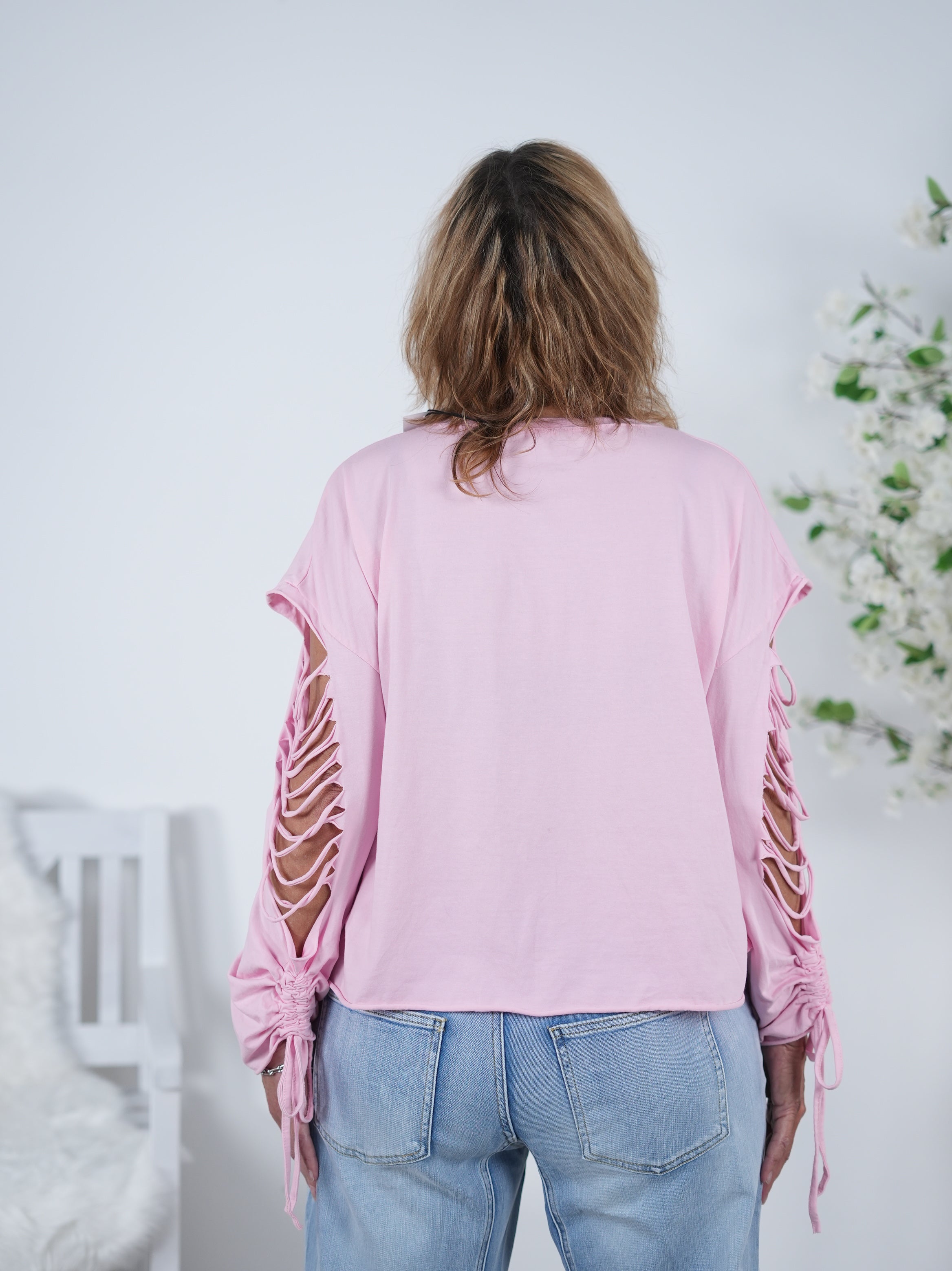 destroyed Shirt mit markantem Schriftzug