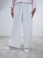 Elegante Plissee Hose mit elastischem Bundchen