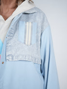 gerade geschnittene Jacke im Hemd Look