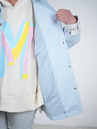 gerade geschnittene Jacke im Hemd Look