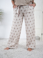 gerade geschnittene Marlene Hose, Dot design