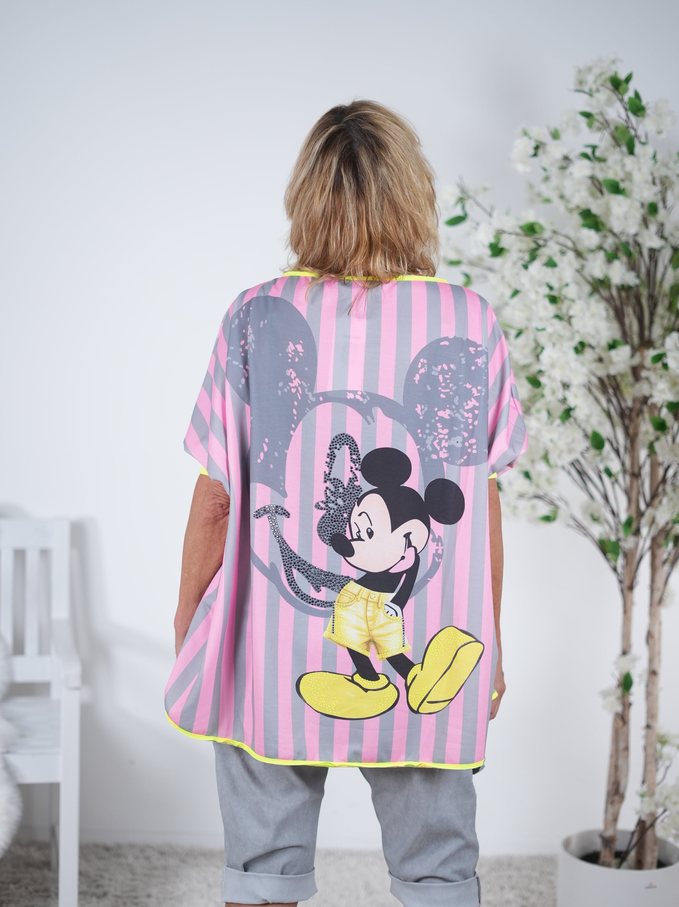 Hingucker oversize Shirt mit Gummibund am Arm